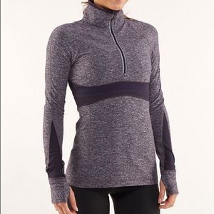 Lululemon full tilt pullover in black swan